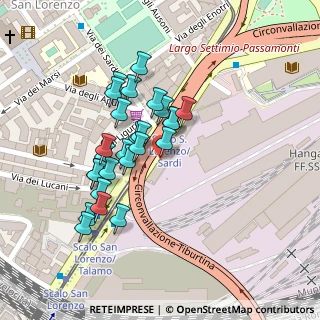 Mappa Viale dello Scalo S. Lorenzo, 00185 Roma RM, Italia (0.09231)
