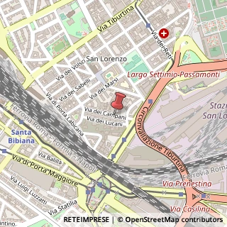 Mappa Via dei Campani,  65, 00185 Roma, Roma (Lazio)