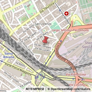 Mappa Via dei Campani, 75, 00185 Roma, Roma (Lazio)