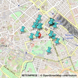 Mappa Via in Selci, 00184 Roma RM, Italia (0.3945)