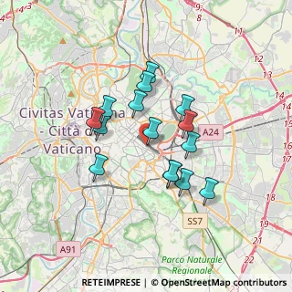 Mappa Via di Santa Bibiana, 00185 Roma RM, Italia (2.96533)