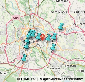 Mappa Via Teodoro Mayer, 00177 Roma RM, Italia (5.69273)