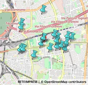 Mappa Via Teodoro Mayer, 00177 Roma RM, Italia (0.8475)