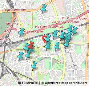 Mappa Via Teodoro Mayer, 00177 Roma RM, Italia (0.9375)