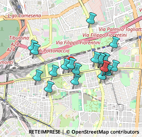 Mappa Via Teodoro Mayer, 00177 Roma RM, Italia (0.8665)