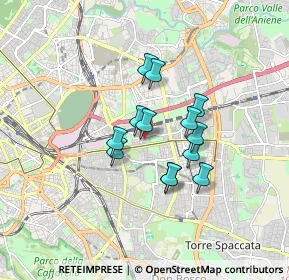Mappa Via Teodoro Mayer, 00177 Roma RM, Italia (1.27923)