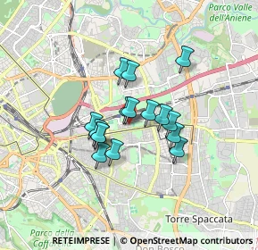 Mappa Via Teodoro Mayer, 00177 Roma RM, Italia (1.24438)