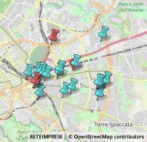 Mappa Via Teodoro Mayer, 00177 Roma RM, Italia (1.8445)