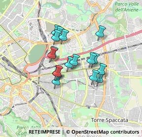Mappa Via Teodoro Mayer, 00177 Roma RM, Italia (1.37)