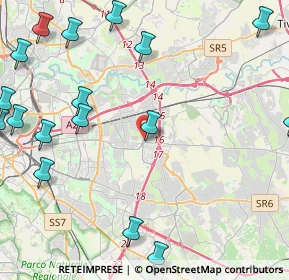 Mappa Via Rina Monti, 00021 Roma RM, Italia (6.45647)