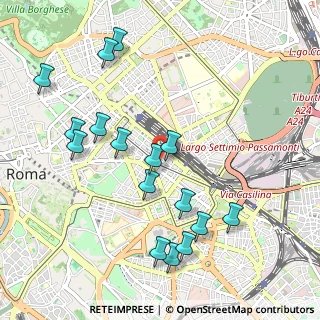 Mappa Via Ricasoli, 00185 Roma RM, Italia (1.1525)