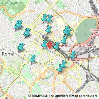 Mappa Via Filippo inghirami, 00185 Roma RM, Italia (1.1005)