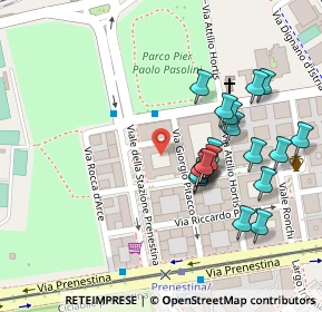 Mappa Via Venzone, 00177 Roma RM, Italia (0.1245)