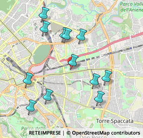 Mappa Via Venzone, 00177 Roma RM, Italia (2.15167)