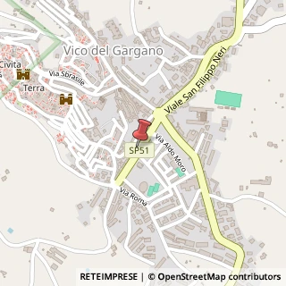 Mappa Via del Risorgimento, 46, 71018 Vico del Gargano, Foggia (Puglia)