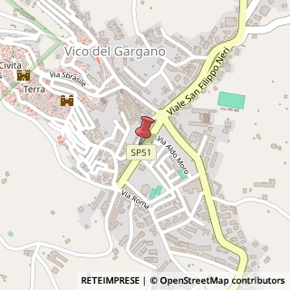 Mappa Via del Risorgimento, 42, 71018 Vico del Gargano, Foggia (Puglia)