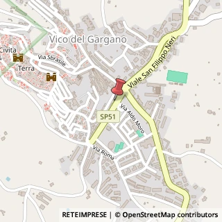Mappa Via del Risorgimento,  16, 71018 Vico del Gargano, Foggia (Puglia)