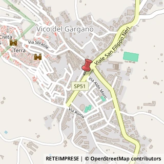 Mappa Via del Risorgimento,  18, 71018 Vico del Gargano, Foggia (Puglia)