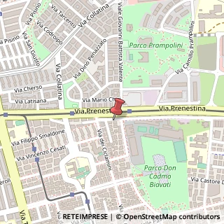 Mappa Via Prenestina, 452, 00171 Roma, Roma (Lazio)