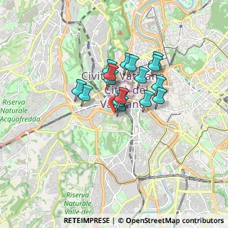 Mappa Via S. Silverio, 00165 Roma RM, Italia (1.26125)