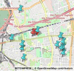 Mappa Via Dignano D'Istria, 00177 Roma RM, Italia (1.21214)