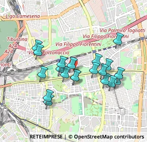 Mappa Via Dignano D'Istria, 00177 Roma RM, Italia (0.8415)