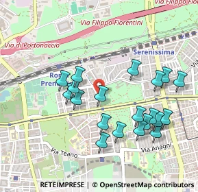 Mappa Via Dignano D'Istria, 00177 Roma RM, Italia (0.51)