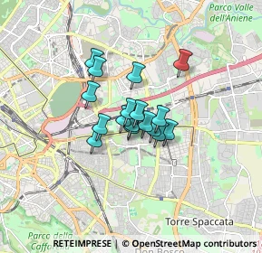 Mappa Via Dignano D'Istria, 00177 Roma RM, Italia (1.01824)