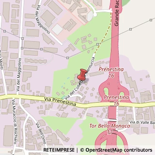 Mappa Via del Colle della Mentuccia, 46, 00155 Roma, Roma (Lazio)