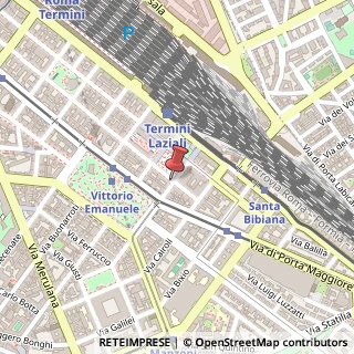 Mappa Via Principe Amedeo, 281, 00185 Roma, Roma (Lazio)