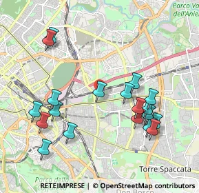 Mappa Via Verrio Flacco, 00177 Roma RM, Italia (2.25632)