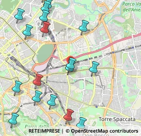 Mappa Via Verrio Flacco, 00177 Roma RM, Italia (2.88)