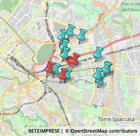 Mappa Via Verrio Flacco, 00177 Roma RM, Italia (1.3275)