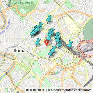 Mappa Via Domenichino, 00184 Roma RM, Italia (0.656)
