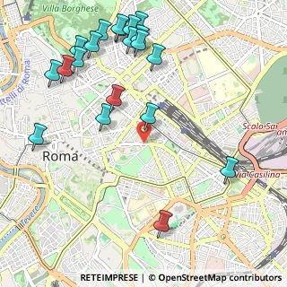 Mappa Via Domenichino, 00184 Roma RM, Italia (1.4055)