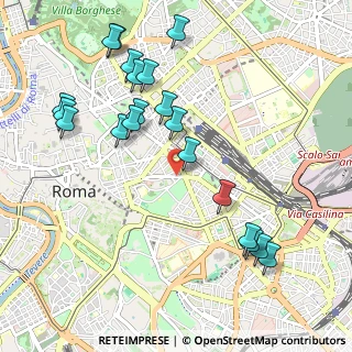 Mappa Via Domenichino, 00184 Roma RM, Italia (1.2095)