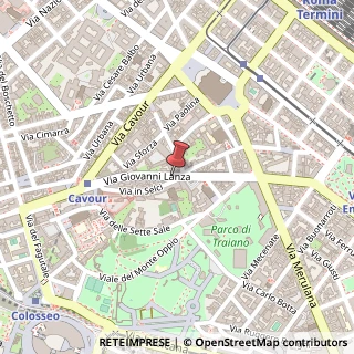 Mappa Via Giovanni Lanza, 146a/b, 00184 Roma, Roma (Lazio)