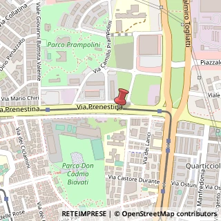 Mappa Via Prenestina, Km17.500, 00132 Roma, Roma (Lazio)