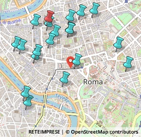 Mappa Via delle Botteghe Oscure, 00186 Roma RM, Italia (0.6195)