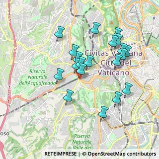 Mappa Villa Carpegna, 00165 Roma RM, Italia (1.8695)