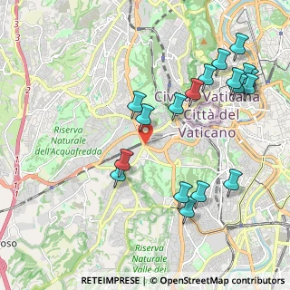 Mappa Villa Carpegna, 00165 Roma RM, Italia (2.43611)