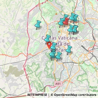 Mappa Villa Carpegna, 00165 Roma RM, Italia (3.92533)