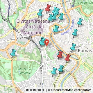 Mappa Passeggiata di Gianicolo, 00165 Roma RM, Italia (1.24)