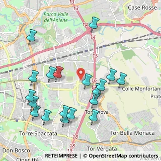 Mappa Via Rina Monti, 00155 Roma RM, Italia (2.37368)