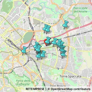 Mappa Via Silvio Benco, 00177 Roma RM, Italia (1.31176)