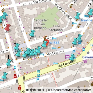 Mappa Via del Sambuco, 00184 Roma RM, Italia (0.097)