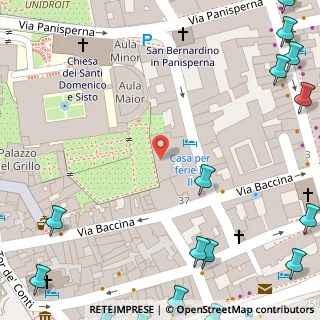 Mappa Via Baccina, 00184 Roma RM, Italia (0.1425)