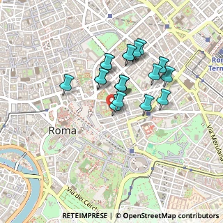 Mappa Via Baccina, 00184 Roma RM, Italia (0.3725)