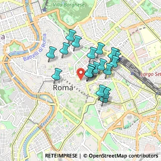 Mappa Via Baccina, 00184 Roma RM, Italia (0.7235)