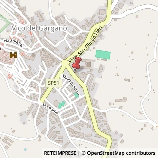 Mappa Via Papa Giovanni XXIII, 29, 71018 Vico del Gargano, Foggia (Puglia)
